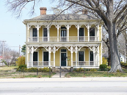 The historic Black House brings a touch of New Orleans style to downtown Searcy. The property has been home to the Searcy Arts Council since 1999 and is on the National Register of Historic Places.
