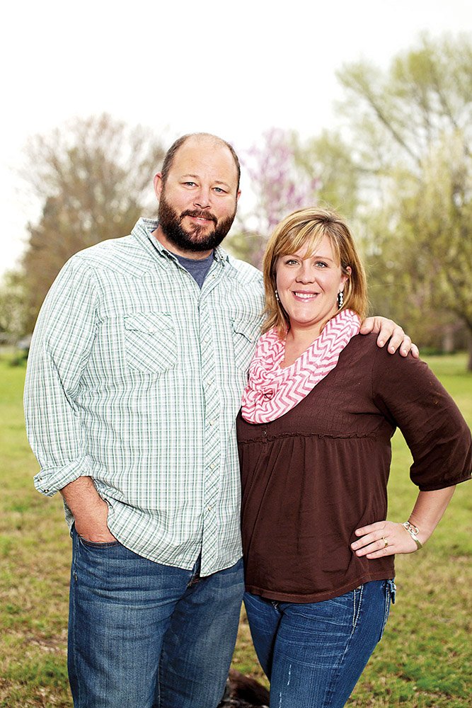 Nathan and Shannon Brand of Perryville organized this year’s Grace Race, which Nathan founded last year to help defray medical costs for Maddie Grace Windle, 11, who has undergone treatment for cancer. Two Perry County residents will receive proceeds from this year’s 5K, set for 8 a.m. April 26 in downtown Perryville. Shannon found out a few weeks ago that she has kidney cancer and will undergo surgery just days before the race.