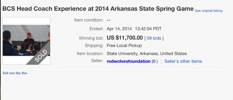 Nick Bhardwaj won the right to coach an ASU spring game with an $11,700 bid in this eBay auction.