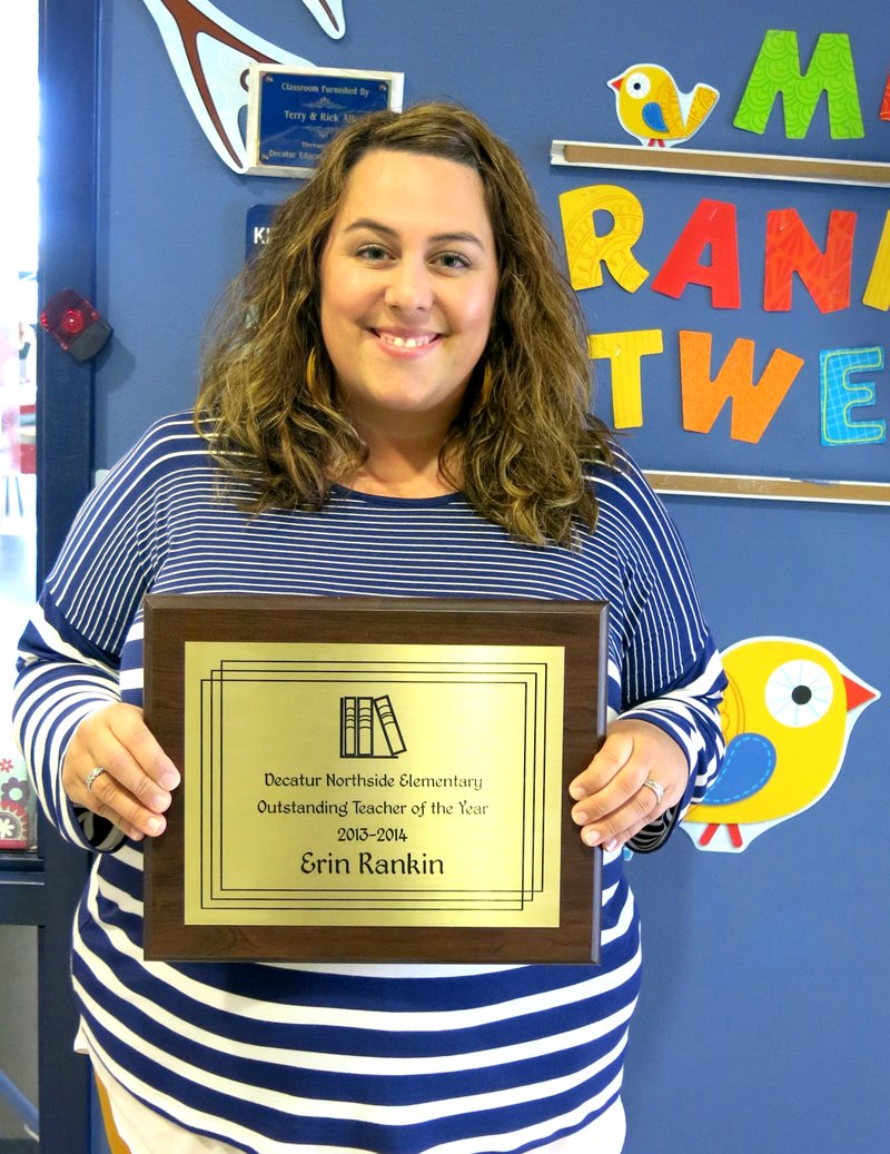 Photo by Mike Eckels Erin Rankin was named &#8220;Teacher of the Year.&#8221;