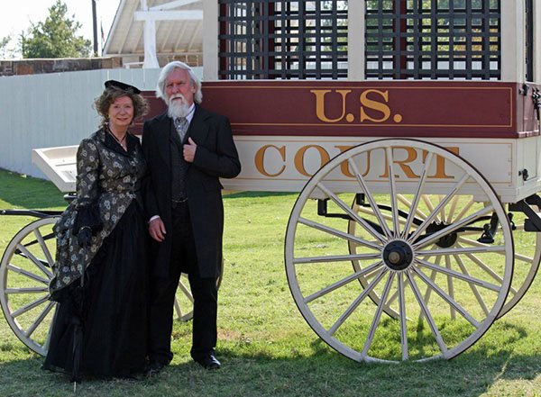 COURTESY PHOTO 
Sue Robison has been portraying “Hanging Judge” Isaac Parker’s wife, Mary, to her husband’s portrayal of the judge for many years. She’ll appear as Mary Saturday at the Fort Smith National Historic Site.