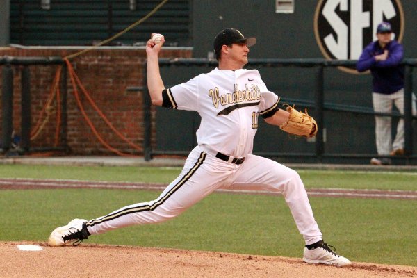 Tyler Beede. Vanderbilt hosts LSU at Hawkins Field on March 14, 2014. (Steve Green/Vanderbilt University)