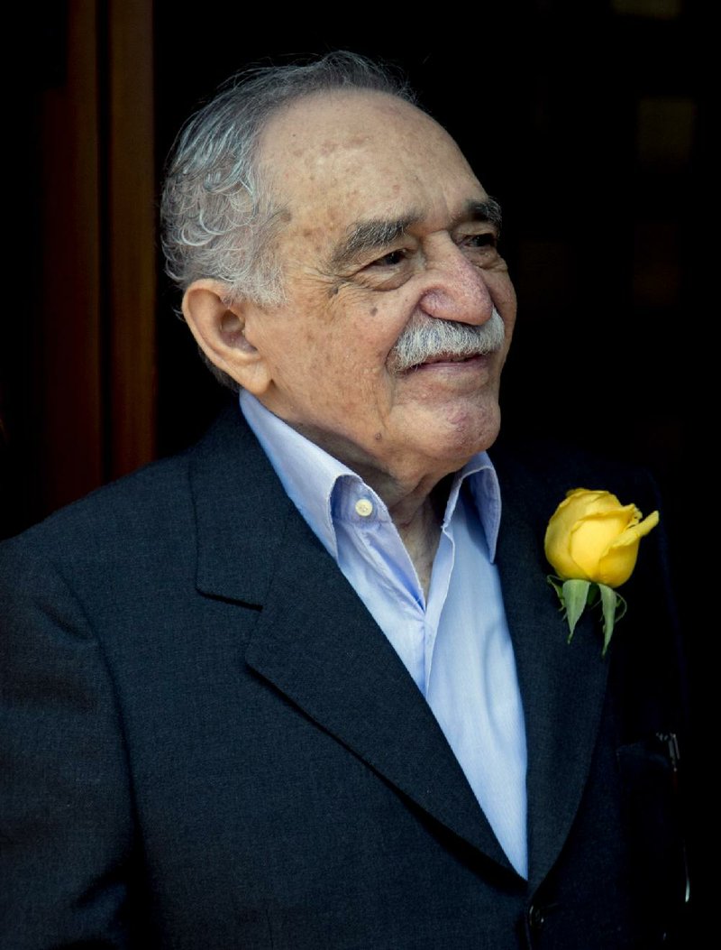 Gabriel Garcia Marquez greets fans outside his home March 6 in Mexico City on his 87th birthday.