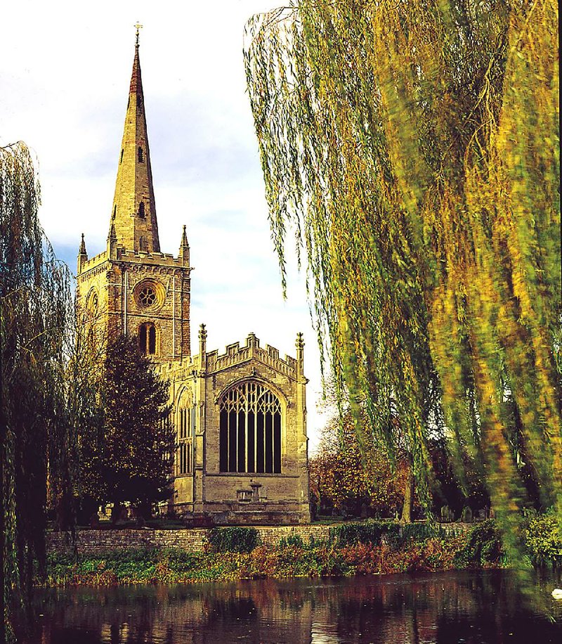 Historians argue about the dates given for William Shakespeare’s birth in April 1564 and his death in April 1616, but where he was laid to rest is a matter of fact — Holy Trinity Church, along the River Avon in Stratford. 