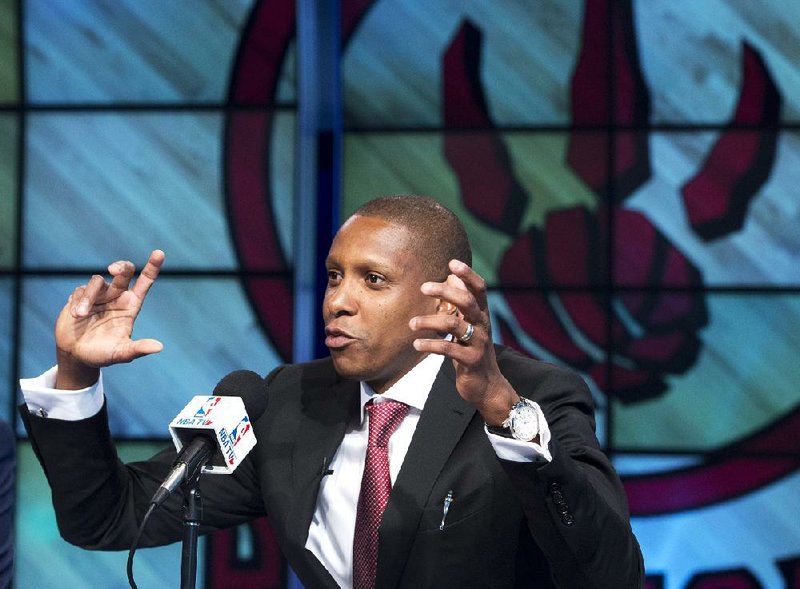 Toronto Raptors General Manager Masai Ujiri’s address to fans outside Air Canada Centre before Saturday’s game with the Brooklyn Nets took on a passionate, yet colorful, undertone. 