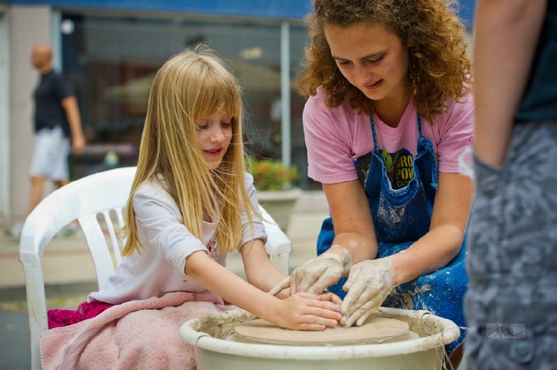 The Thea Arts Festival encourages art lovers of all ages to talk to local artists and get some handson experience. 