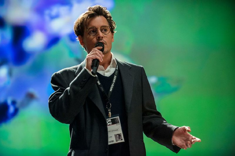 Johnny Depp stars as Will Caster in the sci-fi thriller Transcendence. It came in fourth at last weekend’s box office and made almost $11 million. 