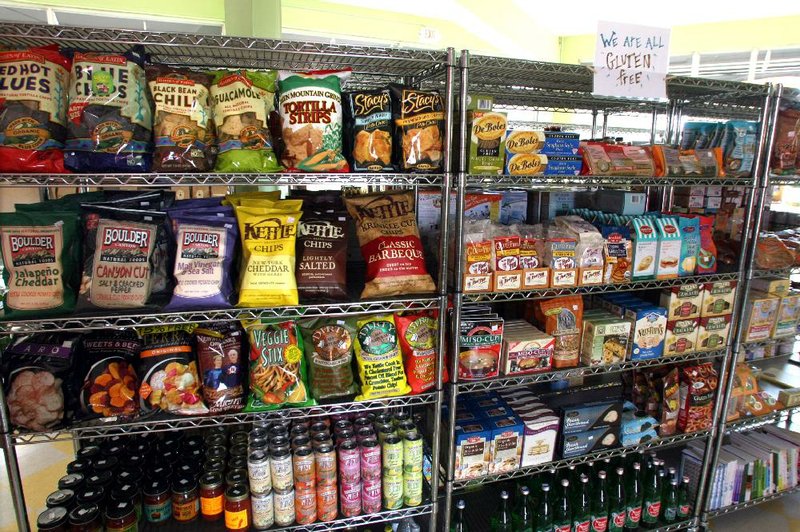 Arkansas Democrat-Gazette/RICK MCFARLAND--04/05/09-- Gluten-free items at the Station Grocery, at the intersection of West Markham St. and Kavanaugh Blvd. in Little Rock, Apr. 5.
