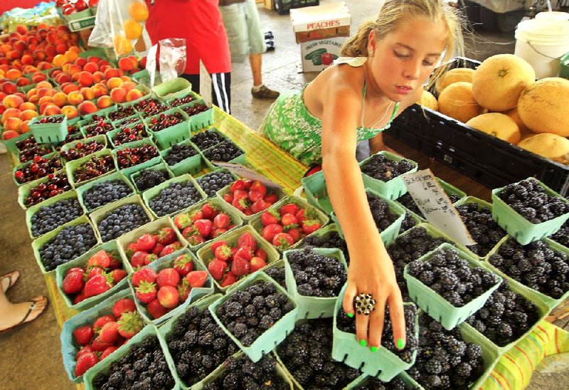 Fresh flowers, fruits and vegetables and a party atmosphere return to the River Market District as the Little Rock Farmers Market opens for its 40th year Saturday. 