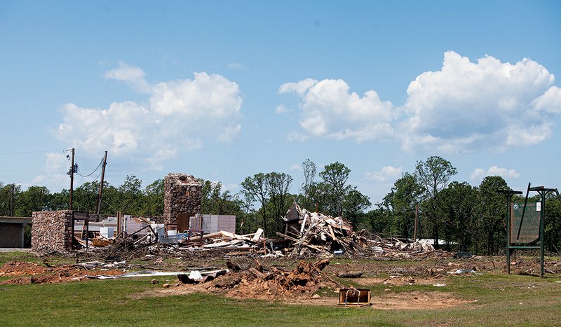 The Arkansas Game and Fish Commission Camp Robinson Special-Use Area, at 331 Clinton Road in Conway, was heavily damaged by the April 27 tornado. Four buildings were destroyed, as well as more than 300 acres of timber.