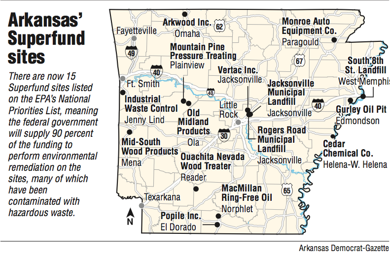 Superfundsites list for state grows to 15