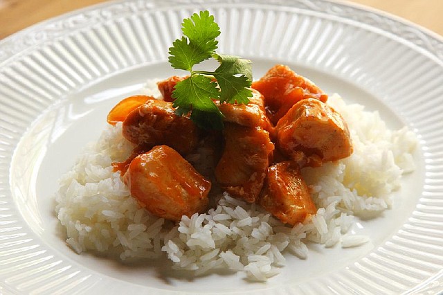 Honey Ginger Chicken with Easy Rice 