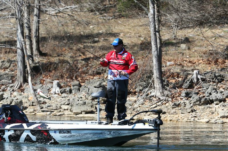 Following a poor performance in the Bassmaster Classic in February, Mark Davis of Mount Ida has gone on a run, finishing in the top 10 in four consecutive tournaments. 