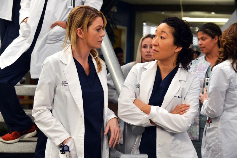 Sandra Oh’s (right) last appearance on ABC’s Grey’s Anatomy airs at 8 p.m. today. 