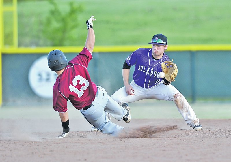 FILE Photo Michael Woods Drew Tyler, Fayetteville shortstop, is a key factor in the Bulldogs return to Baum Stadium for another Class 7A state championship game. Fayetteville plays Bryant at 4:30 p.m. today.