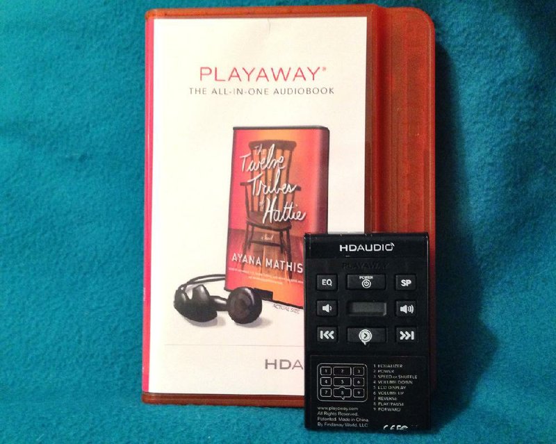 Special to the Democrat-Gazette/MELISSA L. JONES
The Playaway all-in-one audiobook provides a narrated novel built into its own audio player.