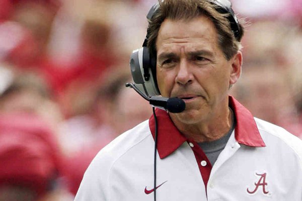 Nick Saban has won three BCS national championships in seven seasons at Alabama. (AP Photo/Dave Martin)