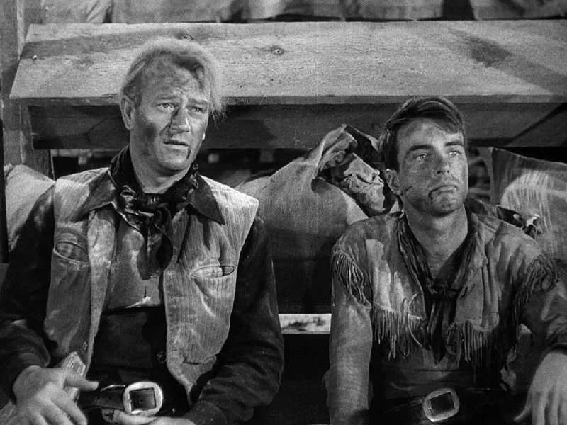 John Wayne and Montgomery Clift in Howard Hawks’ 1948 monumental Red River, which has just been released on Blu-ray. 