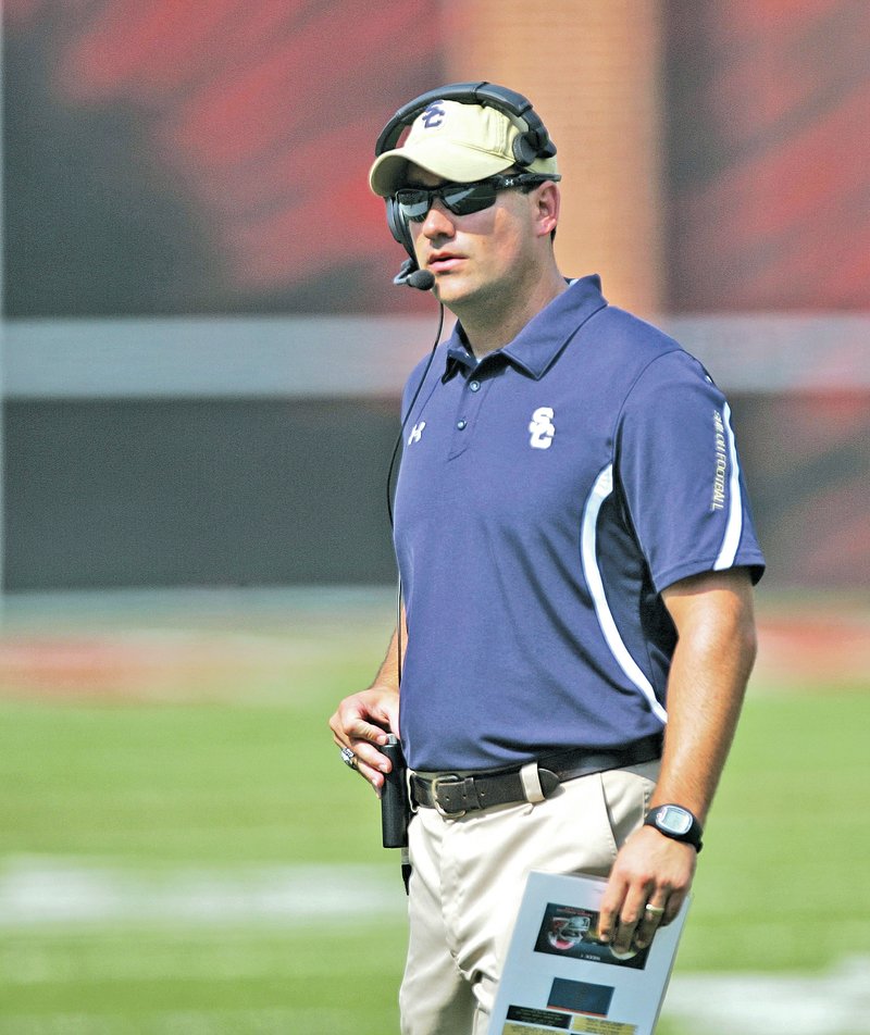  FILE PHOTO Arkansas Democrat-Gazette Josh Floyd resigned as Shiloh Christian head football coach on Thursday.