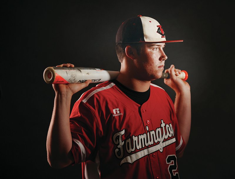 STAFF PHOTO ANDY SHUPE Tyler Gregg of Farmington earned the All-NWA Media Newcomer of the Year honor for schools in Class 5A and Below.