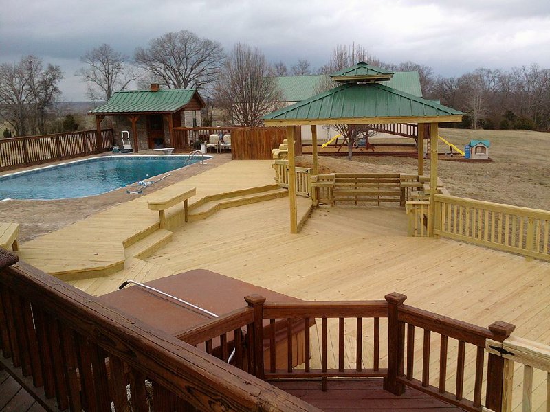 Adding a gazebo provides shade during the hottest months. Custom Deckworks photo