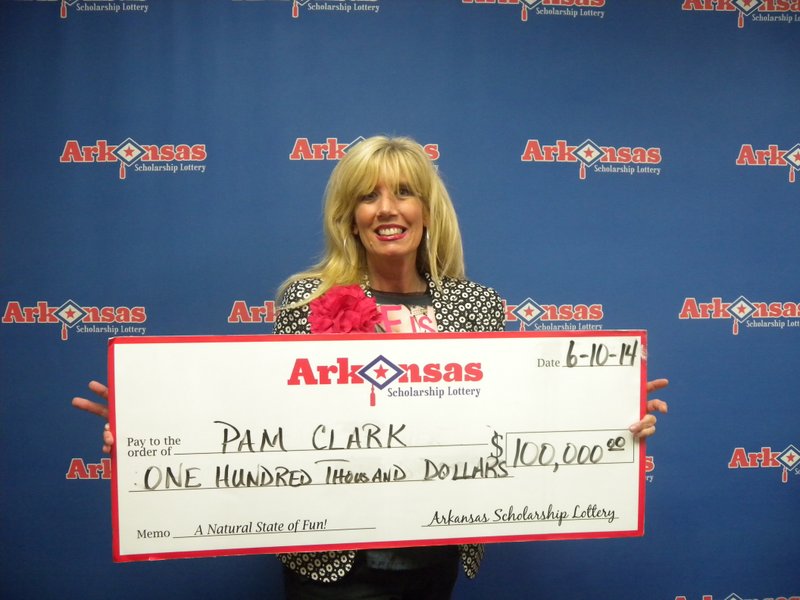 Pam Clark of Hot Springs won $100,000 after buying a $5 "Money Matters" lottery ticket at the Central Valero gas station in Hot Springs, the Arkansas Scholarship Lottery said Wednesday. 