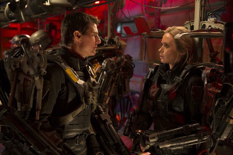 Tom Cruise and Emily Blunt star in the new sci-fi fi lm Edge of Tomorrow. It came in third at last weekend’s box office and made $28.8 million.