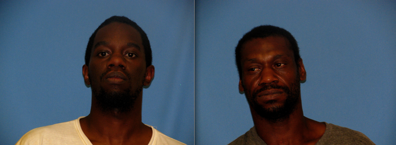 Adam Darrough, 26, (left) and James Weddle, 47, (right) were charged with commercial burglary after officers witnessed them trying to steal tractor supplies from a Tractor Supply store in Benton.