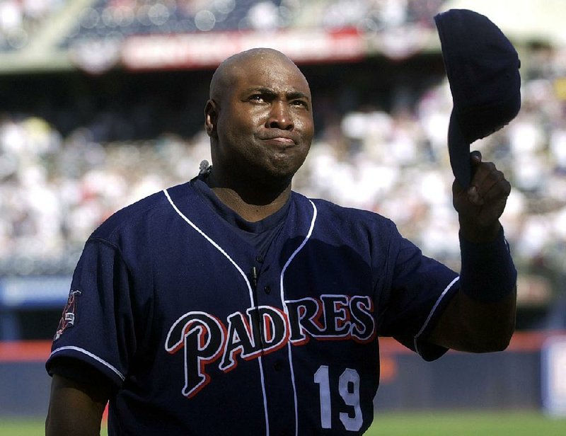 Baseball Hall of Famer Tony Gwynn, shown before his final game in 2001, died Monday at age 54. A 15-time All-Star, Gwynn hit .338 for his career and struck out only 434 times in 9,288 career at-bats.