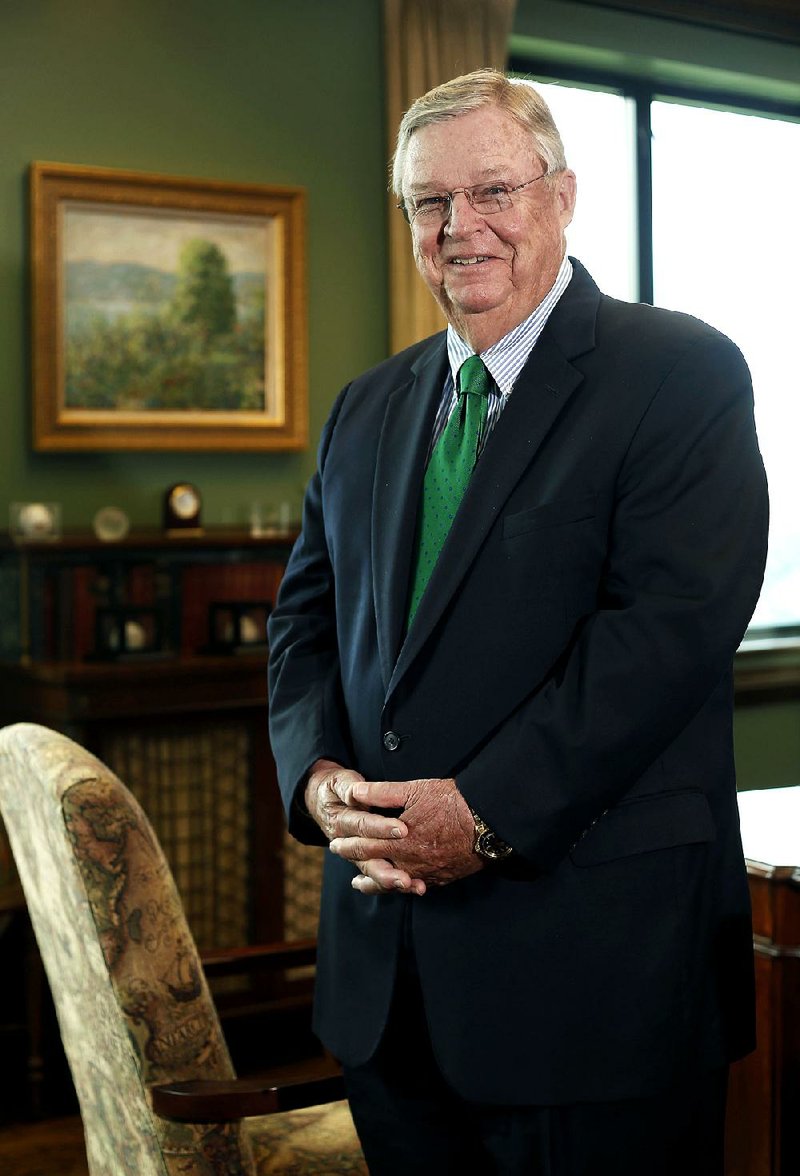 NWA Media/DAVID GOTTSCHALK - 5/29/14 - Robert A. Young, chairman of the U.S. Marshals Museum and chairman of the board for Arkansas Best Corporation, inside his office at the corporation May 30, 2014 in Fort Smith.
