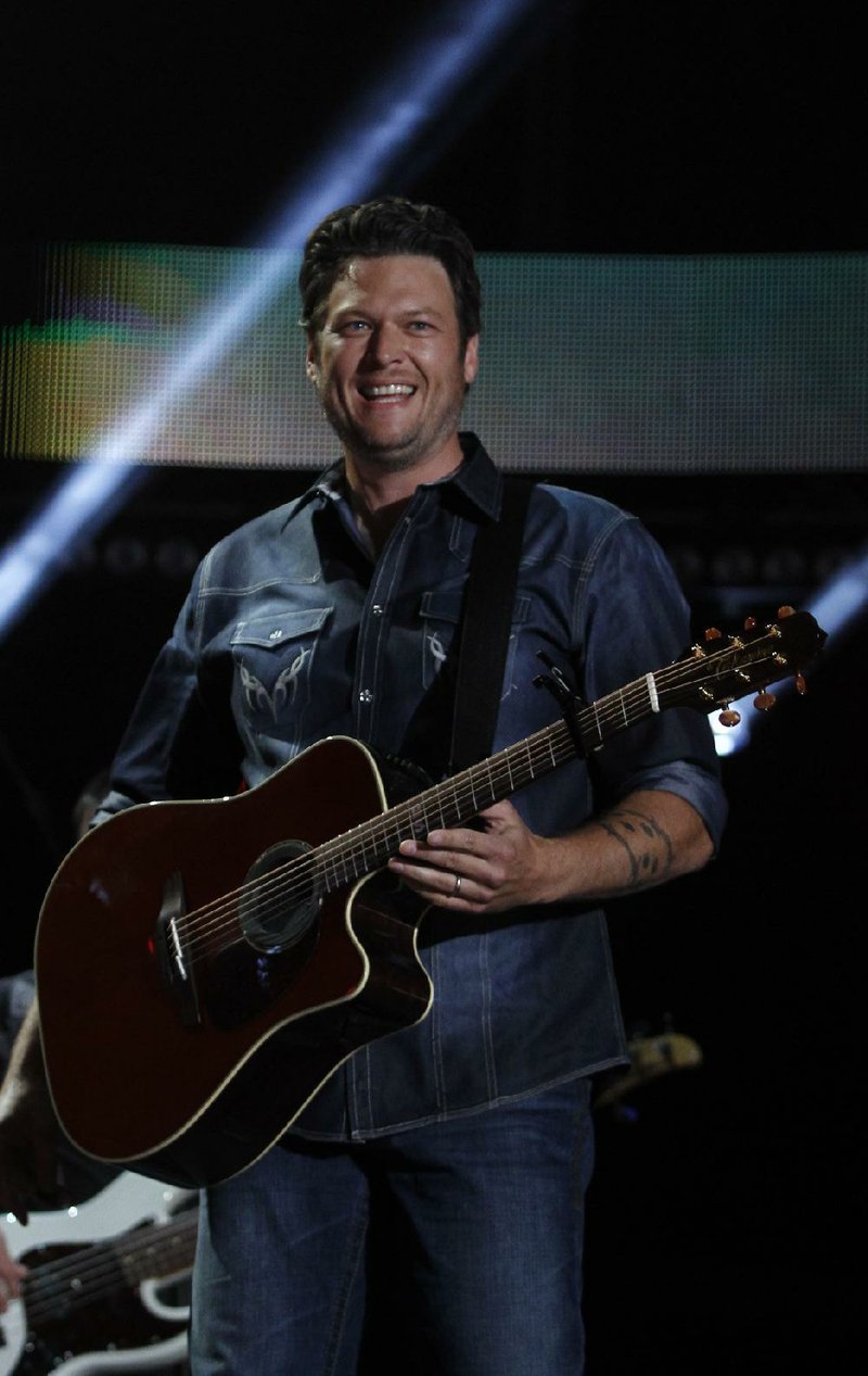Blake Shelton performs at the 2012 CMA Music Festival on Friday, June 8, 2012 in Nashville, Tenn. 