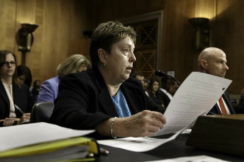 Nancy Berryhill, a Social Security Administration deputy commissioner, testifying Wednesday to a Senate committee, said the agency is committed to maintaining field offices but also is offering better Internet access and online services.
