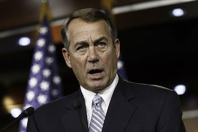 House Speaker John Boehner, R-Ohio, said Wednesday that President Barack Obama is not “faithfully executing the laws of our country,” citing Obama’s actions on immigration and health care.