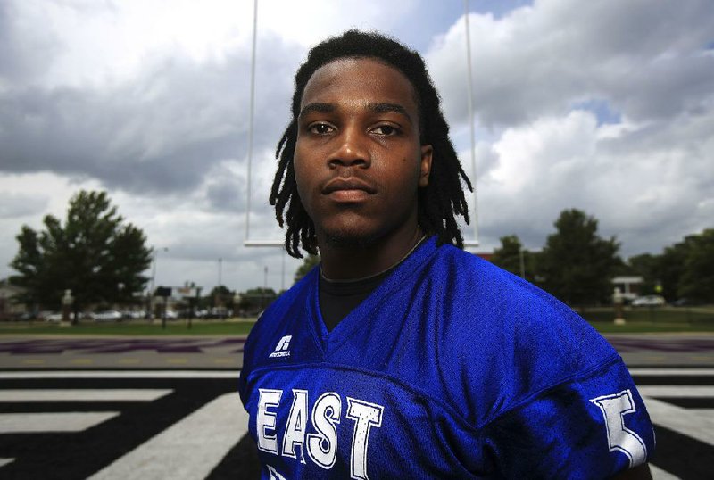 Football player Dalvin Simmons of Little Rock will be playing for the East in this year's high school all-star game. 