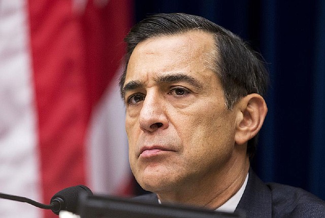 House Oversight and Government Reform Committee Chairman Rep. Darrell Issa, R-Calif., listens to testimony on Capitol Hill in Washington, Tuesday, June 24, 2014, from panel of witnesses including Jennifer O’Connor of the Office of the White House Counsel who once worked at the IRS, during the committee's hearing on "IRS Obstruction: Lois Lerner’s missing e-mails."    (AP Photo/Manuel Balce Ceneta)