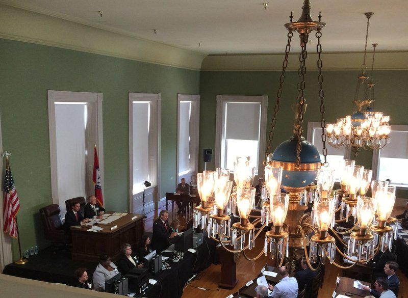 Lawmakers meet in the Old State House building on Monday, June 30, 2014, for the first day of the second special session of the 89th General Assembly.