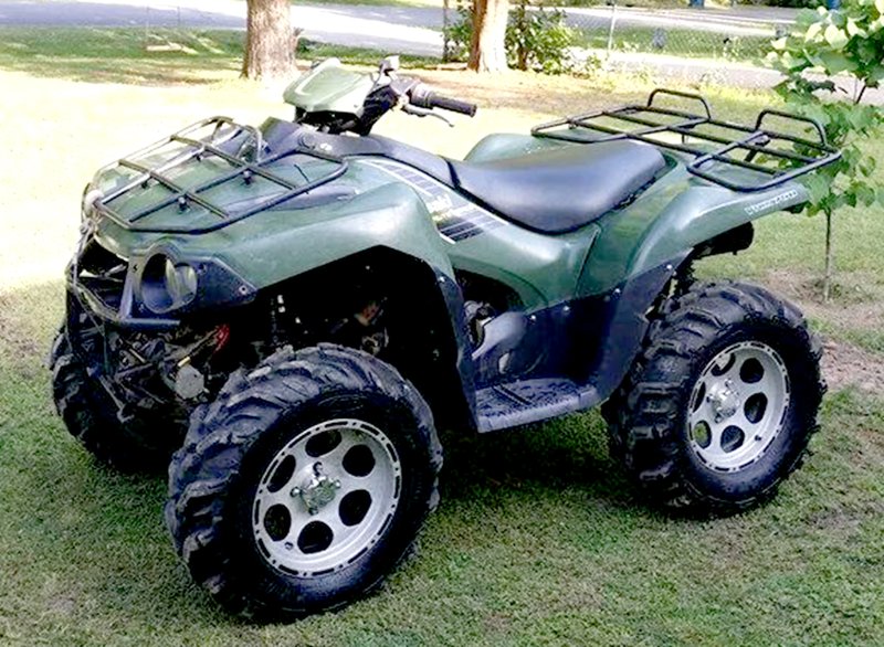 Stolen ATV Anyone with information on the whereabouts of this 4-wheeler is asked to call the Gentry Police Department at 736-8400. It was taken from a residence in the 300 block of N. Little in Gentry on the night of June 20. The 4-wheeler is a 2005 Kawasaki 750 V-twin Brute Force. The owner would love to get it back and asks that whoever took it return it. Submitted Photo