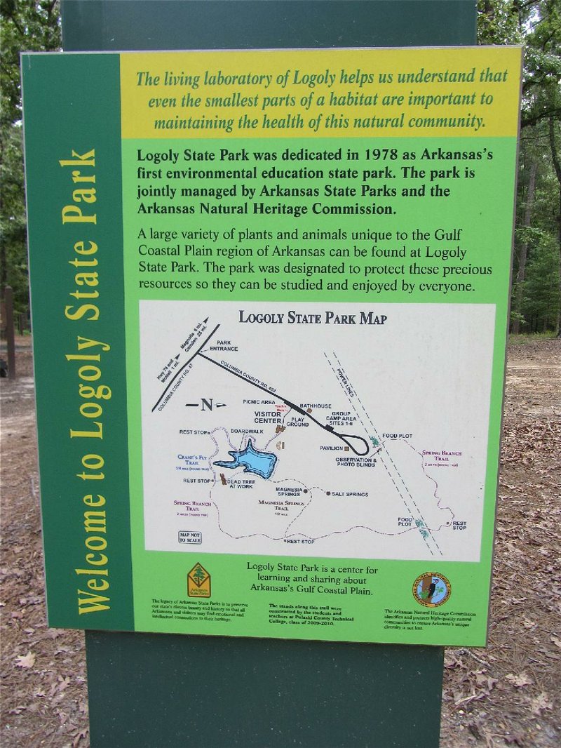 Logoly State Park, opened in 1978, is Arkansas’ first state park dedicated to environmental education.

