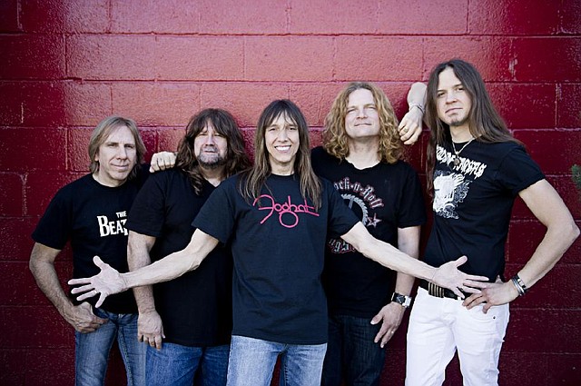 The original members of Tesla (from left) are Troy Luccketta, Brian Wheat, Jeff Keith and Frank Hannon; newest member Dave Rude joined in 2006.