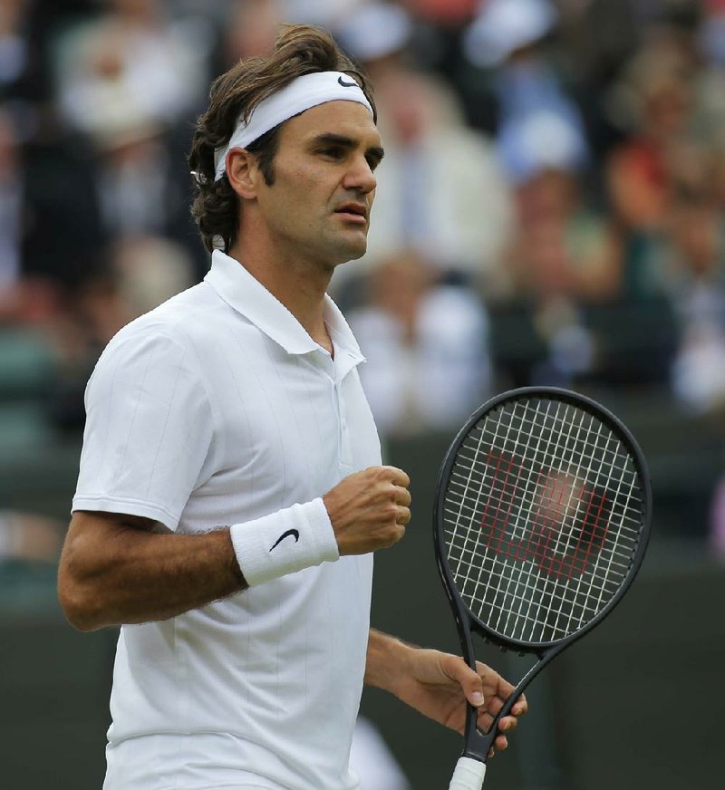 Fourth-seeded Roger Federer of Switzerland (shown) will face top-seeded Serbian Novak Djokovic in today’s men’s final at Wimbledon. Federer, ranked fourth in the world, defeated Milos Raonic (8), 6-4, 6-4, 6-4 in the semifinals, while Djokovic advanced with a 6-4, 3-6, 7-6 (2), 7-6 (7) victory over Grigor Dimitrov.