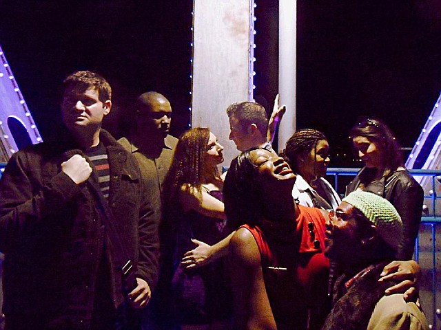 Community Theatre of Little Rock’s Rent cast includes Michael Goodbar (back row from left), Jeremiah Herman, Brittany Sparkles, Ryan Whitfield, Jess Carson, Kelsey Padill and (front row) Angel Monroe and Anthony Magee.