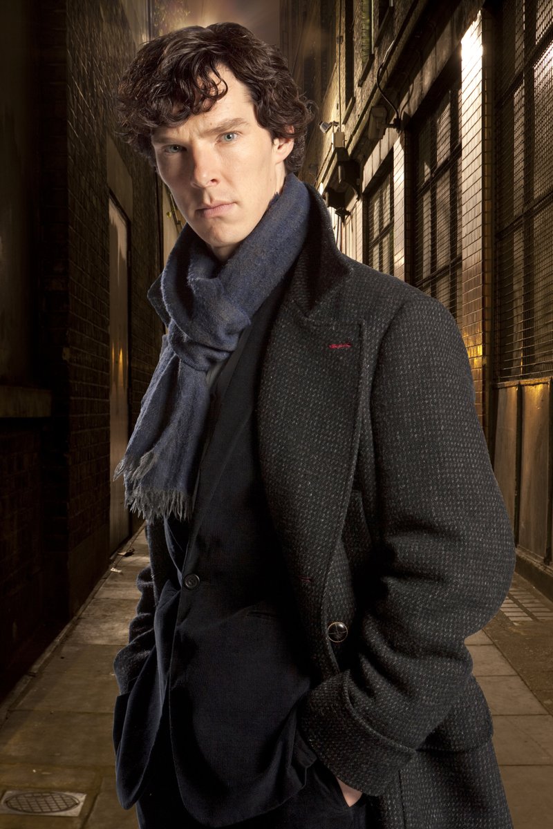 In this undated file publicity image released by PBS,  Benedict Cumberbatch portrays Sherlock Holmes in "Sherlock." Cumberbatch was nominated for an Emmy Award for best actor in a miniseries or movie for "Sherlock: His Last Vow," on Thursday, July 10, 2014. The 66th Primetime Emmy Awards will be presented Aug. 25 at the Nokia Theatre in Los Angeles.