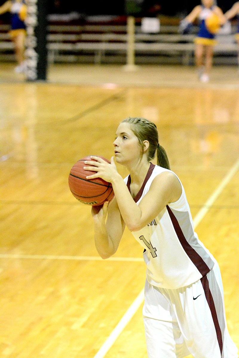 Bud Sullins/Special to Siloam Sunday Siloam Springs rising senior Bailee Owens is among several Lady Panthers playing basketball this summer for the Northwest Arkansas Eagles.