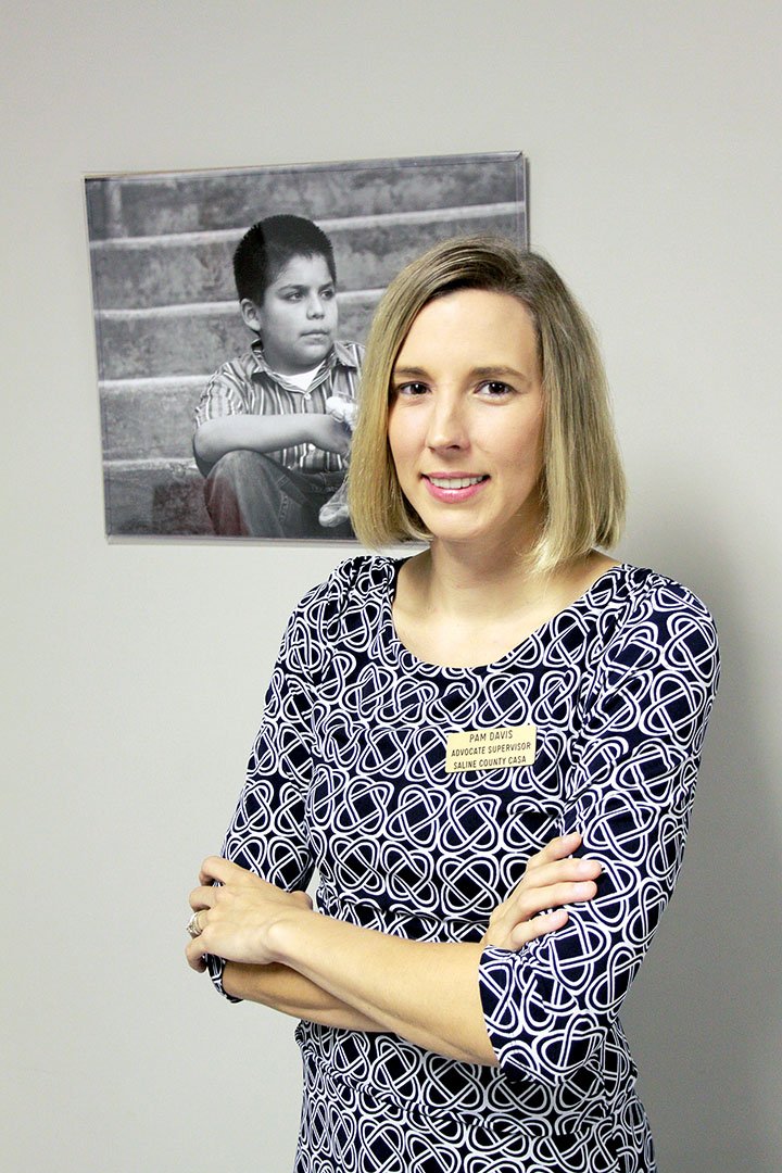 Pam Davis, the new program coordinator for CASA in Saline County, is calling for volunteers to serve as court-appointed special advocates for children in cases of abandonment, abuse or neglect. She said it will take 35 volunteers to have enough advocates for the 75 to 80 children who go through the 22nd Circuit Court in Benton in a year.