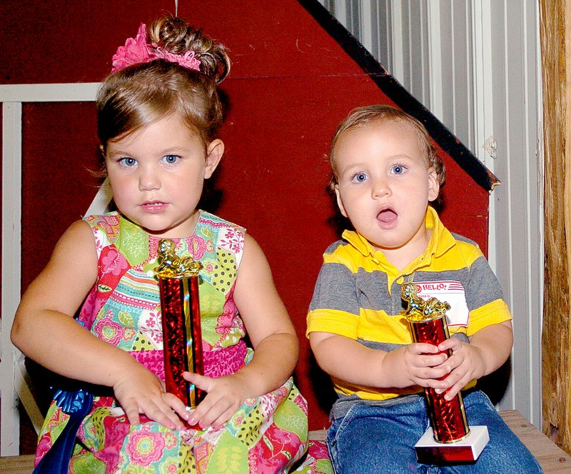 FILE PHOTO MCDONALD COUNTY PRESS Mr. and Miss Tiny Tot at the 2013 McDonald County Fair were Joeli Garvin and Easton Sherman.
