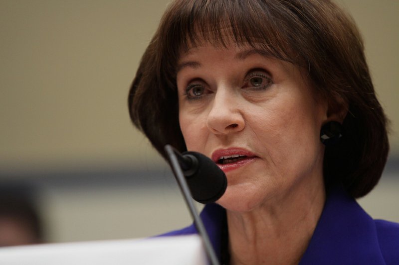 In this March 5, 2014, file photo, former IRS official Lois Lerner speaks on Capitol Hill in Washington. 