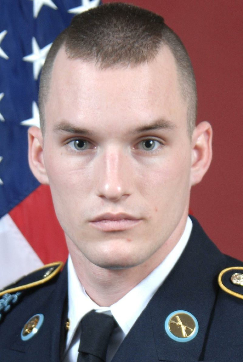 Mugshot sent by the Arkansas Army National Guard of Ryan L. Montgomery, who won the Soldier of the Year title in the Guard's national Best Warrior Competition