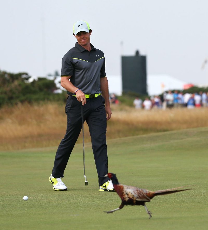 Rory McIlroy increased his lead to four shots at the British Open with a second consecutive 66. His round included seven birdies, and even a pheasant on the eighth green didn’t seem to slow him down.