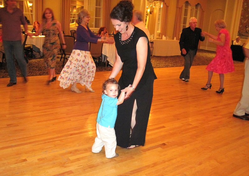 Submitted photo DANCE PARTNERS: Paula and Ronan Ross enjoy an afternoon of big band music. They brought 10 members of their family from Sheridan to hear the Stardust Big Band.