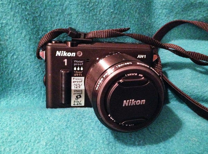 Special to the Democrat-Gazette/MELISSA L. JONES
The Nikon 1 AW1 is a mirrorless camera made for the outdoors. The camera includes a 11-27.5mm zoom lens. 